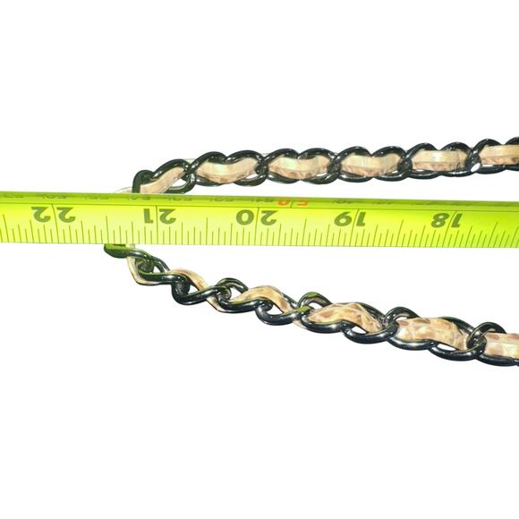 Inge Christopher Genuine Snakeskin Quilted Crossbody Bag Gunmetal Chain Luxury - Picture 11 of 13